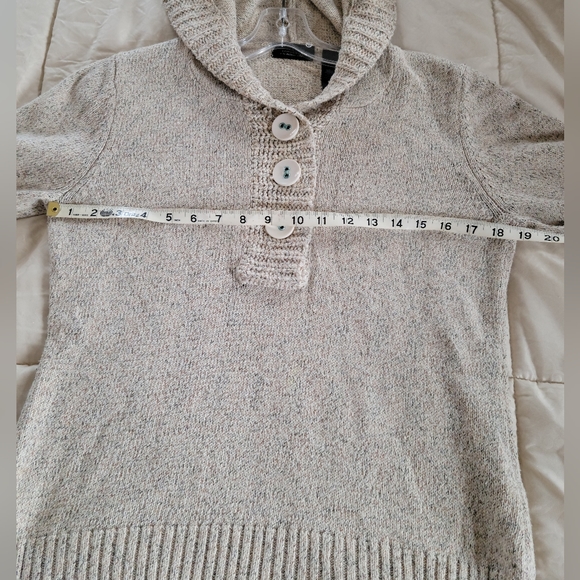 Vintage Composites by Liz Claiborne Hooded Cotton Blend Sweater - Picture 9 of 12